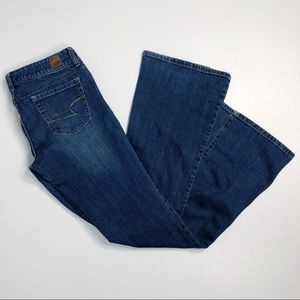 American Eagle Outfitters Real Flare Jeans  8 Long